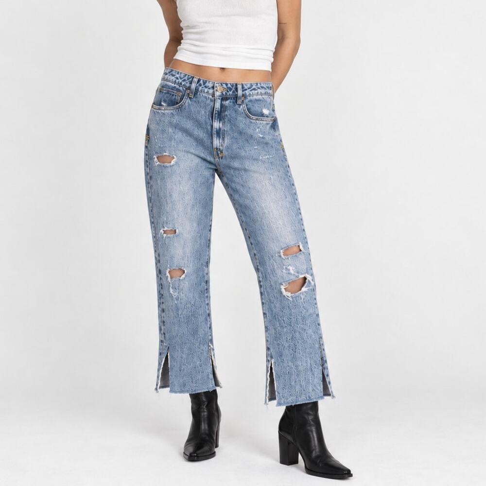 Ksubi Chlo Wasted Vibez Denim Jeans blue trashed size 32